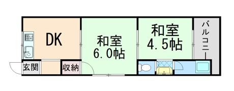 北条ハイムB棟の間取り画像