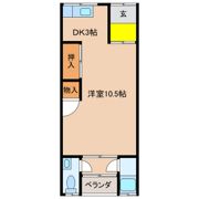 第1万宝荘の間取り画像
