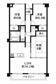 ダイアパレス塩屋の間取り画像