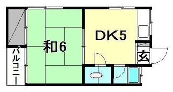 コーポ蘭の間取り画像
