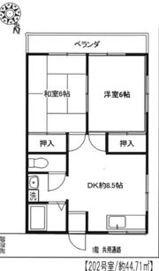 コーポ藤宮の間取り画像