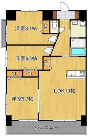 MDIシエルコンティーレ曽根北町の間取り画像