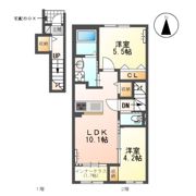 ファミール裏之門の間取り画像