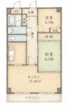 スカール喜多川B棟の間取り画像