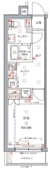クレヴィスタ門前仲町の間取り画像