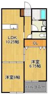 R’s Residence愛宕の間取り画像