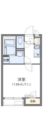 クレイノ西深津の間取り画像