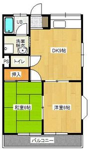 駒崎ハイツの間取り画像