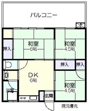 片岡アパートの間取り画像