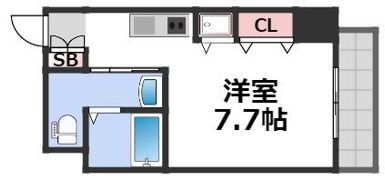コーラルポワント難波WESTの間取り画像