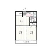 高砂ハイツ Bの間取り画像