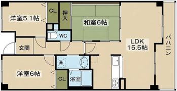 カルムフォーレ千里山の間取り画像