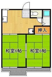 タウニー通谷B棟の間取り画像