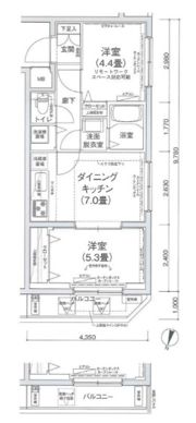 アイルプレミアム向島の間取り画像