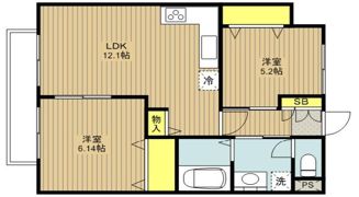 Villa Ocean Courtの間取り画像