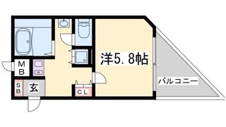 ロイヤルヒル神戸三ノ宮Ⅱの間取り画像