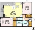 クープレット石川橋の間取り画像