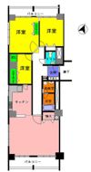 目黒グランドマンションの間取り画像