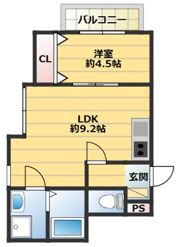 THE NOBLES 戸畑Ⅰの間取り画像