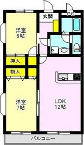サニーキャッスルの間取り画像