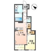 熊本市東区新外新築アパート（仮）の間取り画像