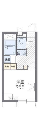 レオパレスピュア高松の間取り画像