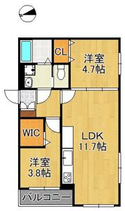 Delica城野の間取り画像