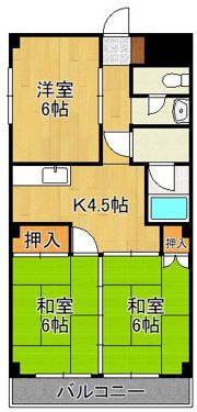 苅田グリーンマンションの間取り画像