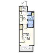 プレサンス心斎橋ルティアの間取り画像