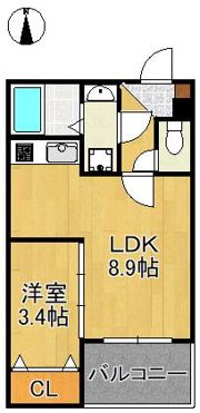 ジーメゾン八幡西ヴェルデの間取り画像