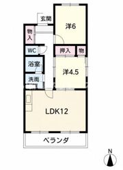 喜多山ハイツの間取り画像