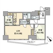 アトラスタワー六本木の間取り画像