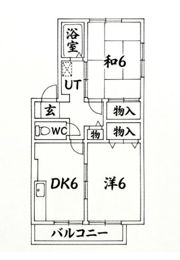 セゾン東須磨の間取り画像