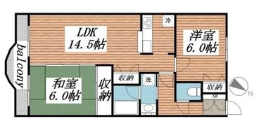 ベルクレールの間取り画像
