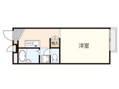 レオパレス若葉の間取り画像