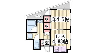 すずかけ2号館の間取り画像