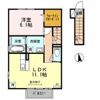 グリュックBの間取り画像