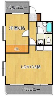 ライオンズマンション黒崎 501号室の間取り画像
