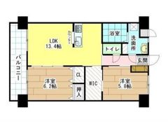 フローラ菜園場の間取り画像