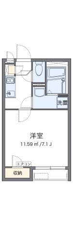 クレイノ西深津の間取り画像