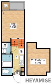 ヴィオラ金堀の間取り画像