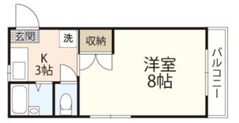 リトルハイム長岡61号館の間取り画像