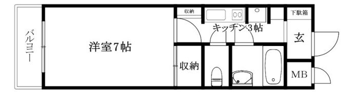 サンエイハイツ萱町の間取り画像