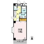 フラワーハイツ久米の間取り画像