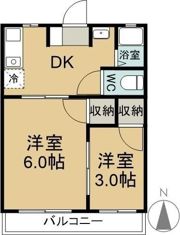 新松島コーポの間取り画像