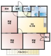 シャトレーKの間取り画像