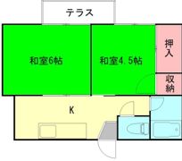 はねだコーポの間取り画像
