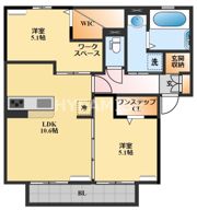 ラルーチェ幸Ⅱの間取り画像