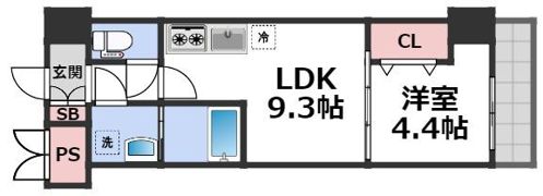 グランパシフィック北巽の間取り画像