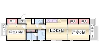 ジュリアス中山手の間取り画像